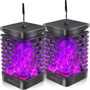EOYIZW Solar Lights Outdoor, 99 LEDs Solar Lantern - IP65 Waterproof Garden Lights Decor for Halloween Yard Porch Patio 2 Pack