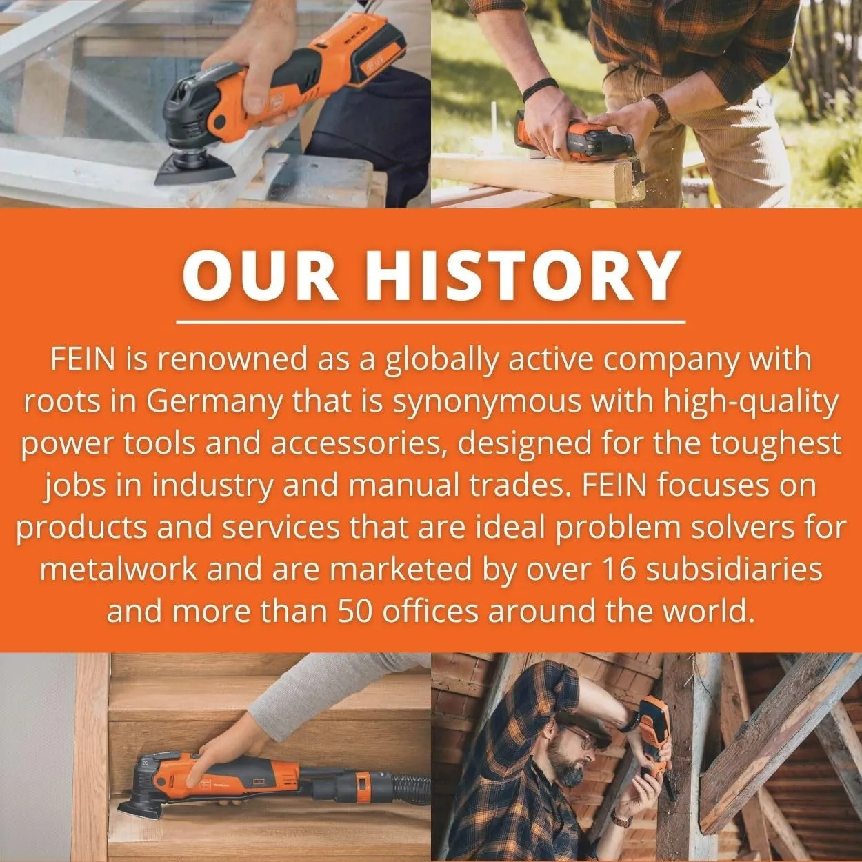 Fein MultiMaster MM 300 Plus Start Oscillating Multi-Tool Set with QuickIn System - StarLockPlus Mount, 250 W, 11,000-20,000 OPM, Includes Saw Blades and Tool Case - 72297261090