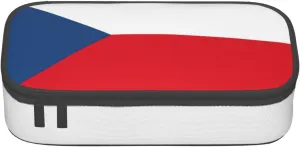 Flag of the Czech Republic print Large Capacity Storage Bag Travel Office Supplies Box, Makeup Bag, Desk Organizer with