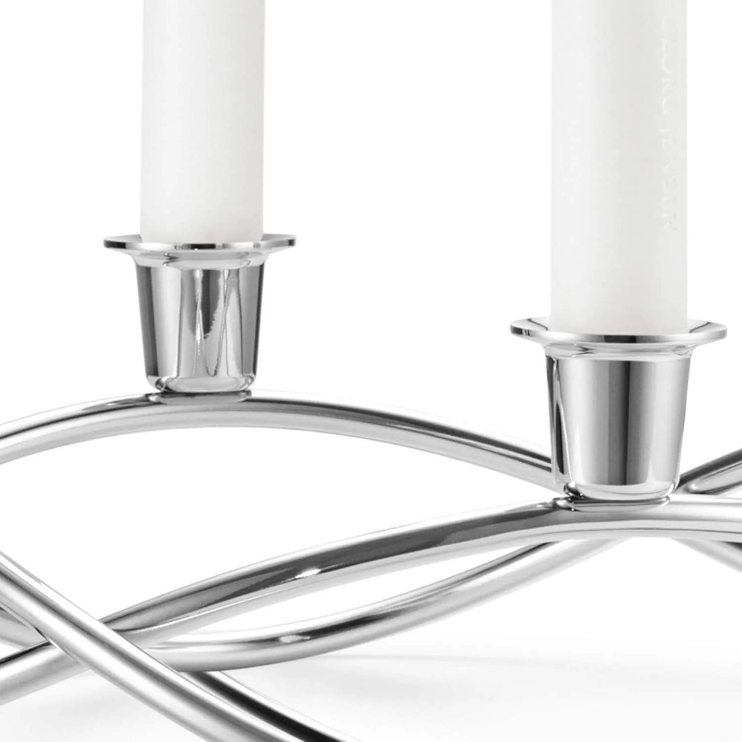 Georg Jensen Season Candleholder, Mirror Polished Stainless Steel