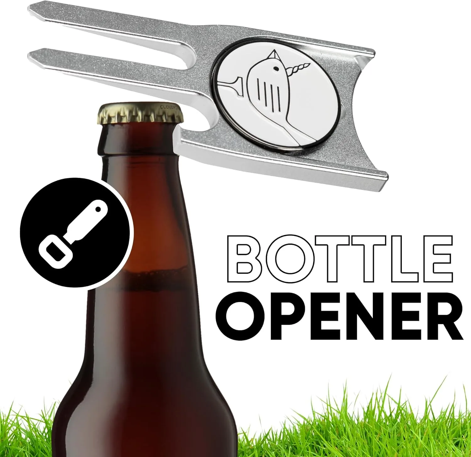 Golf Divot Repair Tool & Golf Ball Marker 6-in-1 Golf Divot Tool