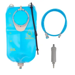 Gravity Water Filter System, Backpacking and Camping Water Filtration System, 1 gal Bag, 0.1 Micron