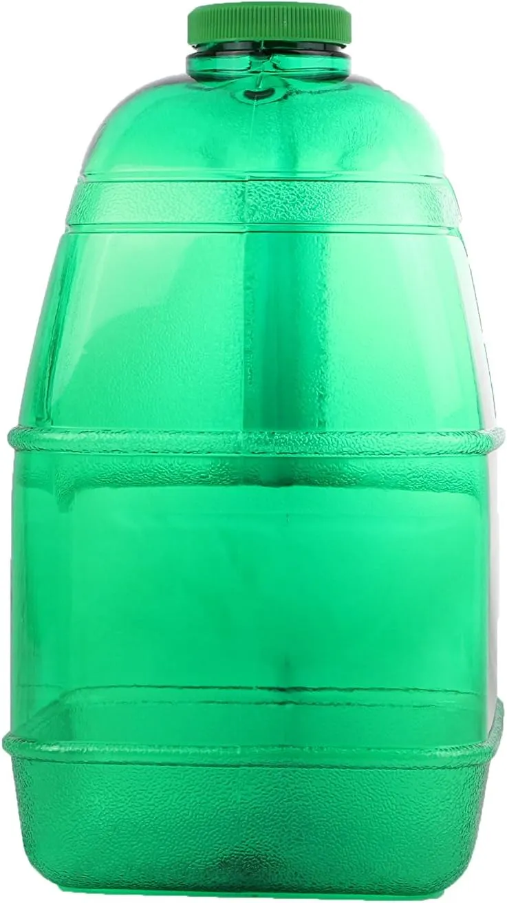 H8O® 1 Gallon Square BPA Free Water Bottle with 48mm Cap & Built-in Handle