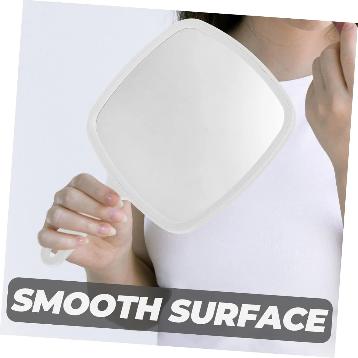 Handheld Cosmetic Mirror Travel Supplies Compact and Ergonomic Mirror for Women