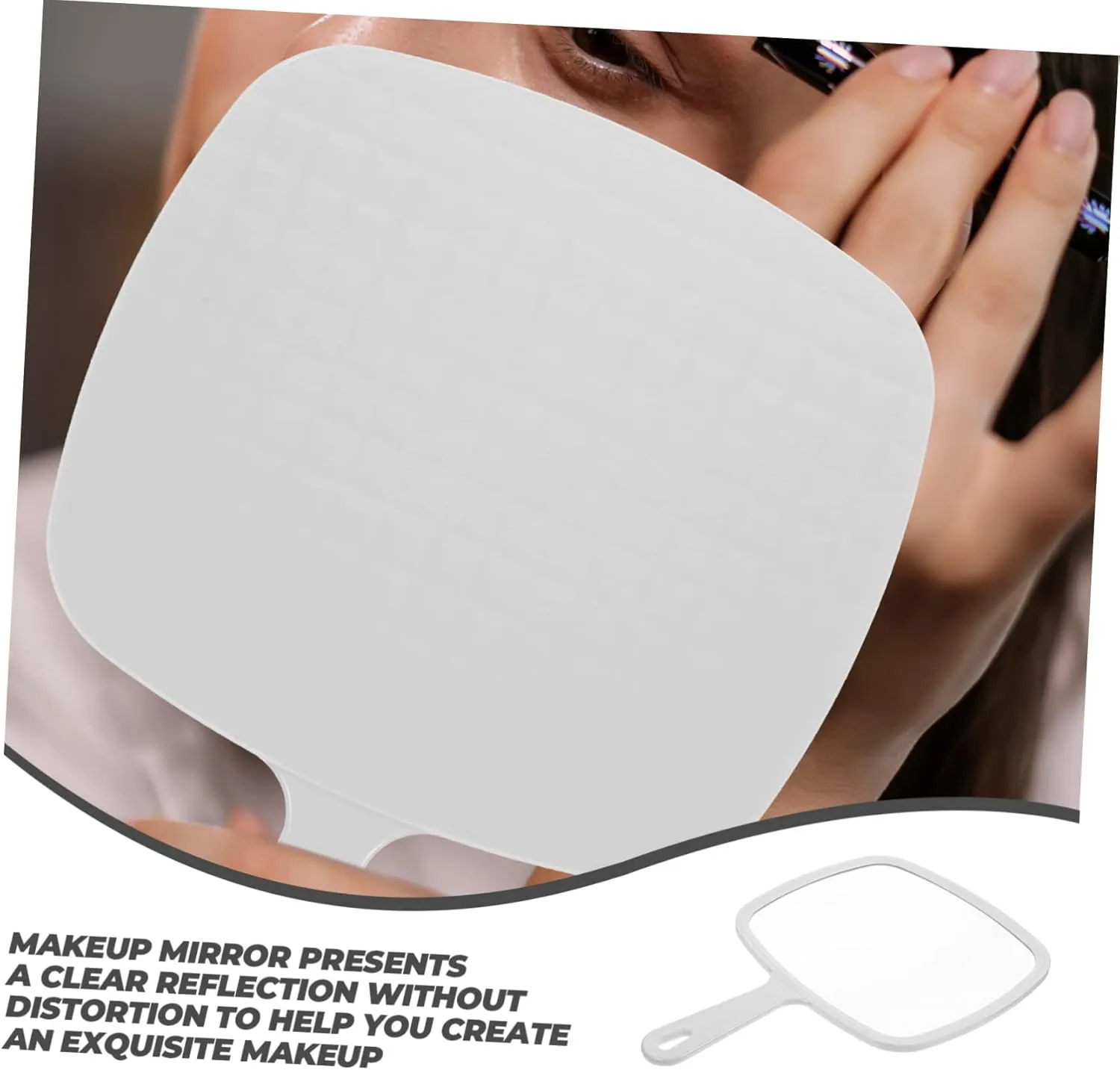 Handheld Cosmetic Mirror Travel Supplies Compact and Ergonomic Mirror for Women