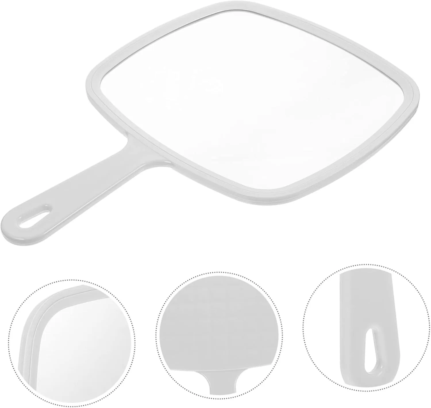 Handheld Cosmetic Mirror Travel Supplies Compact and Ergonomic Mirror for Women