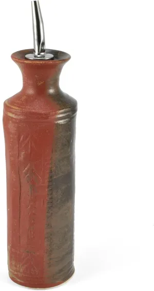 Handmade Oil Bottle, Red Earth