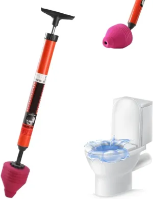 High-Pressure Toilet Plunger – 2025 Heavy-Duty Clog Remover for Toilets, Sinks, Bathtubs, and Kitchen Drains, Powerful Air Drain Blaster for Clogged Toilets Unclogging Tool (1PC)