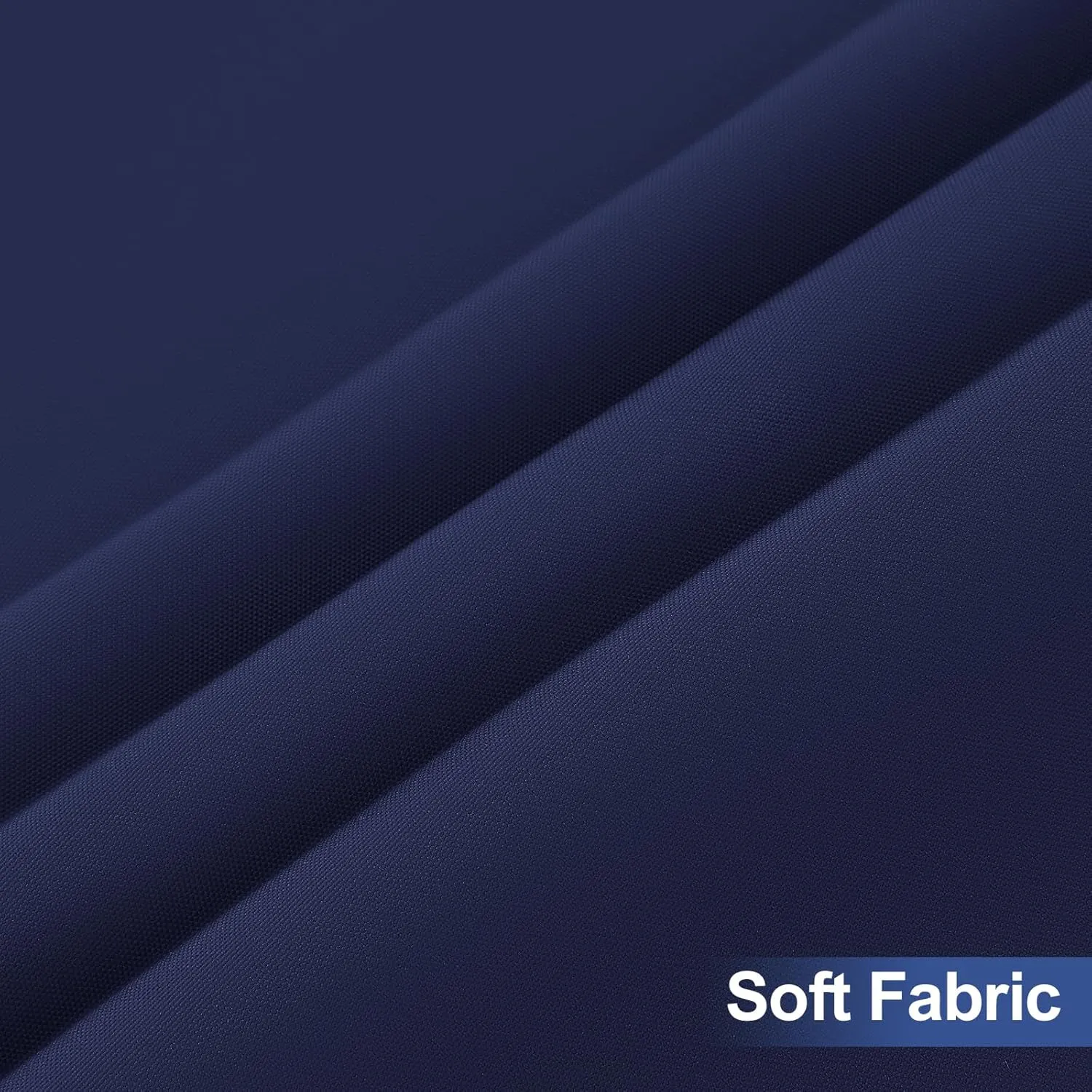 homing 2 Pack Rectangle Table Cloth, Elastic Fitted Fabric Tablecloth Fits for 8 Foot Folding Tables, Washable Table Cover for Picnic, Camping, Indoor & Outdoor (Navy Blue, 30" x 96")