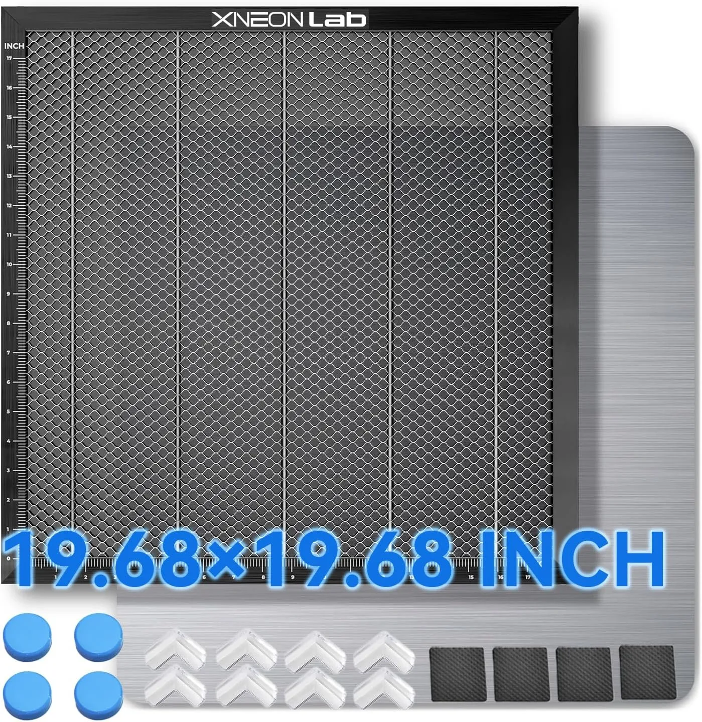 Honeycomb Laser Bed - 500 × 500 × 22mm Working Table with Aluminum Panel for XTool D1 /D1 Pro and Most Engraver Cutting Machine,Engraver Machine Accessories for Smooth Cut