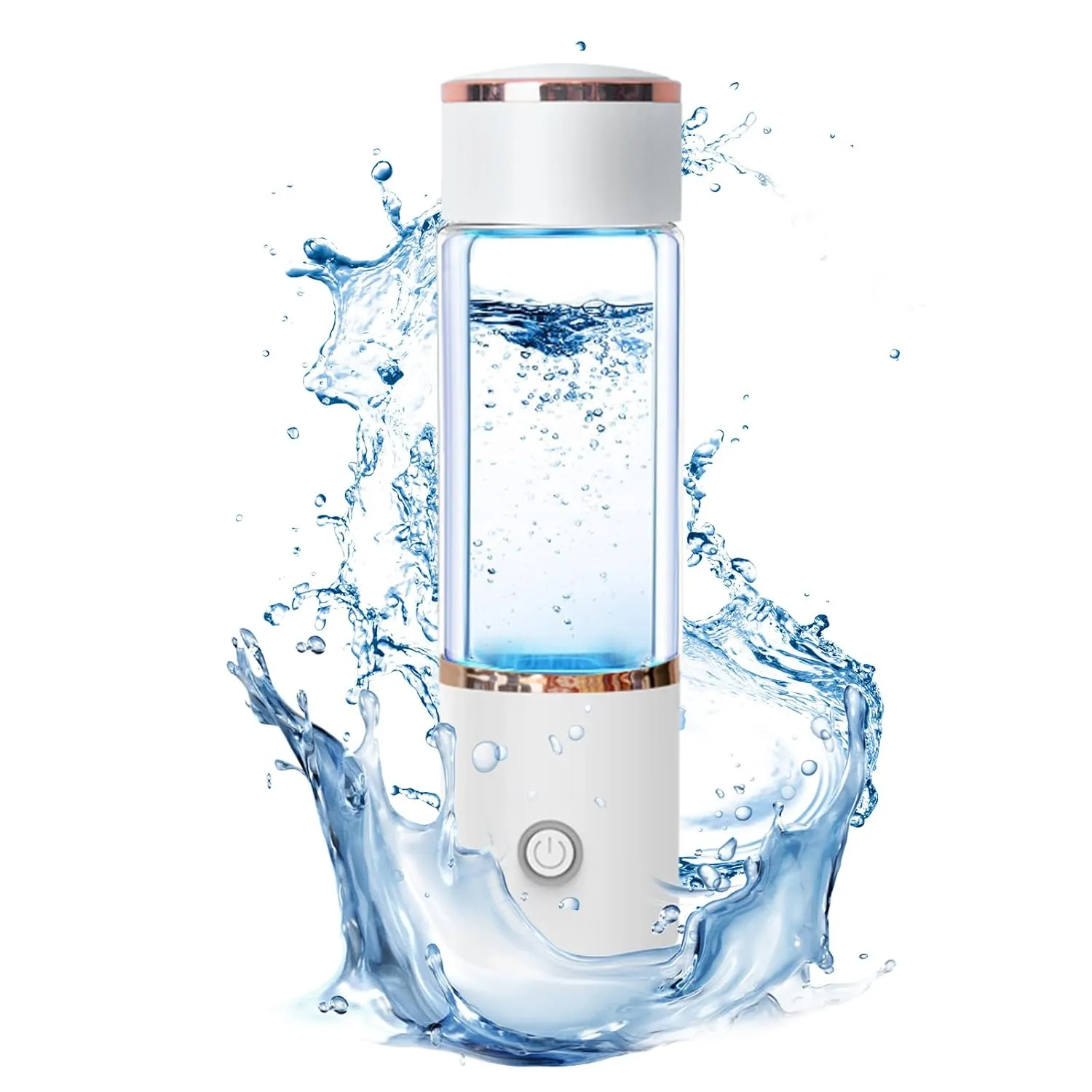 Hydrogen Water Bottle Portable Hydrogen Water Generator 2000ppb 3 in 1 with Electrolyzed Water with SPE Technology, Hydrogen Water Pitcher Replacement Fit for Office Home Sports Travel Gift