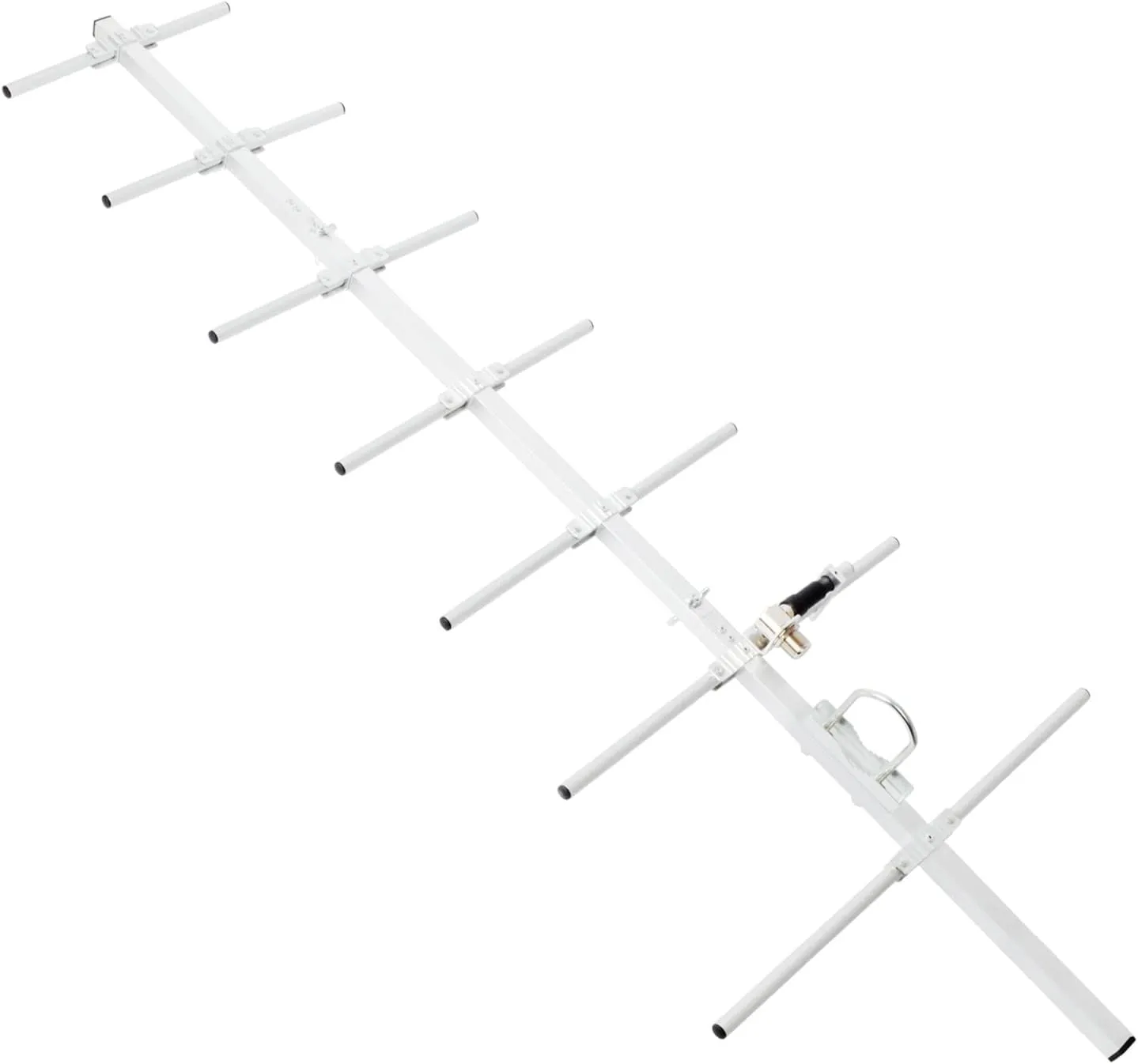 HYS UHF Yagi HT Antenna, 100W 7 Element Beam 70 cm Outdoor Portable Pre-Assembled Collapsible Antenna with U-Bolt for 430Mhz Ham Mobile Digital Radio/Motorola Repeater