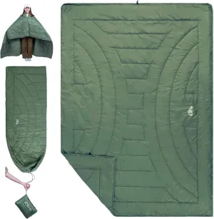 iClimb 3M Thinsulate Insulation Warm Camping Blanket Ultralight Compact (Green)
