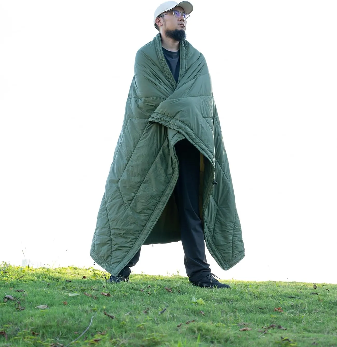 iClimb 3M Thinsulate Insulation Warm Camping Blanket Ultralight Compact (Green)