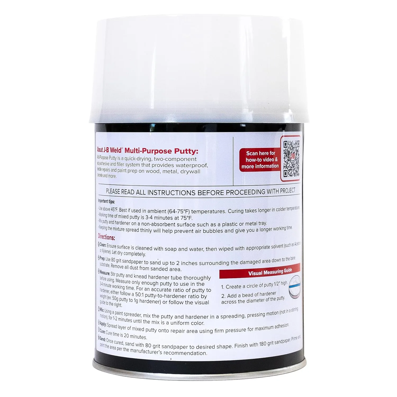 J-B Weld Multi-Purpose Putty - Quart - Home Exterior & Interior