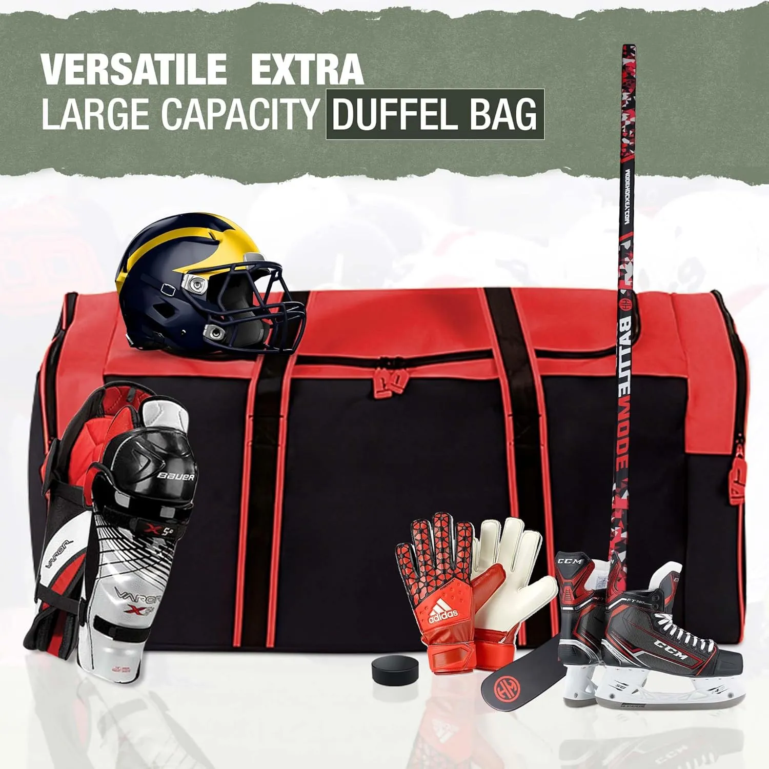 Jetstream Heavy Duty Multi Pocket Durable Sports Gym Equipment Travel Duffel Bag