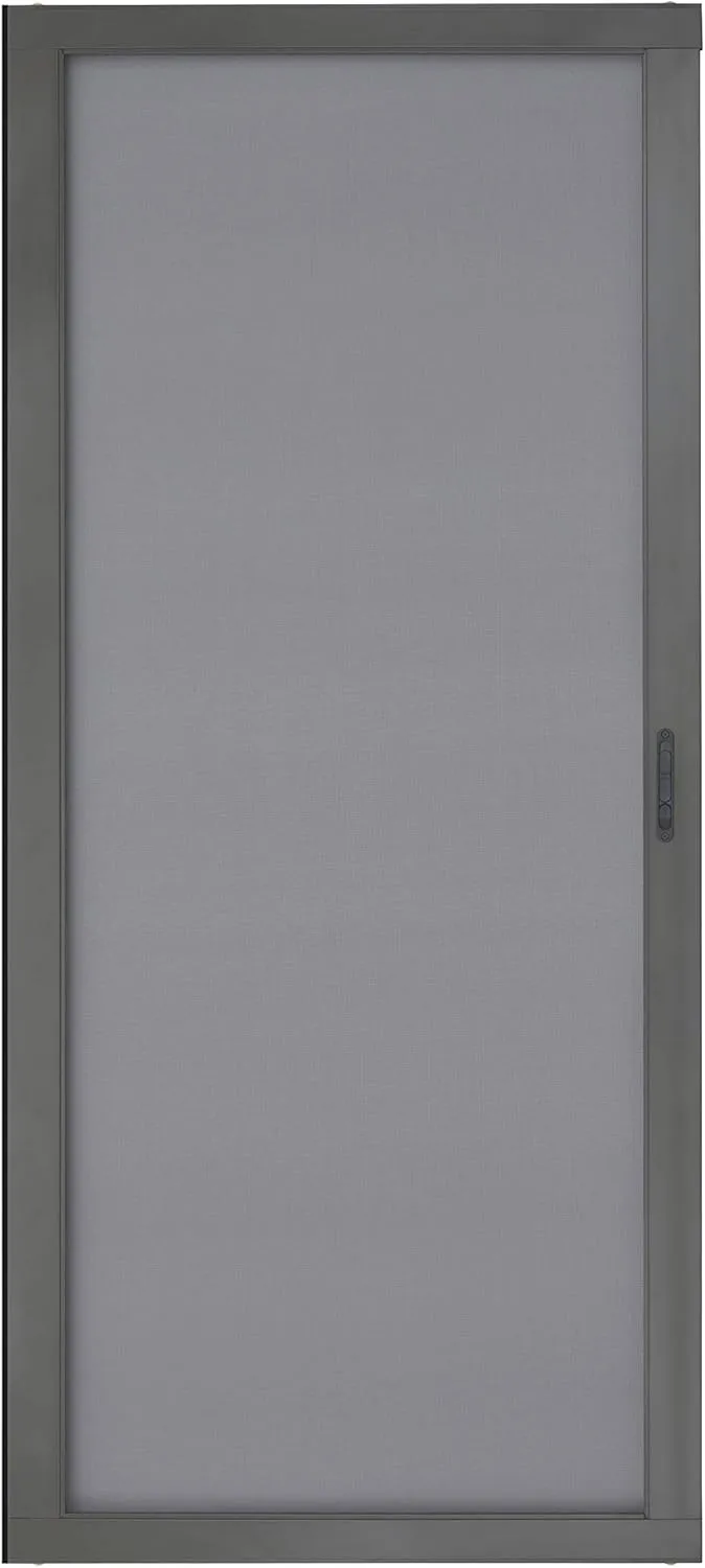 K.D. Heavy Duty Aluminum Sliding Patio Screen Door Kit - 2.5" Frame Insect Proof for Patio Backyard Kitchen and Bedroom (Brown, 36''x80'')