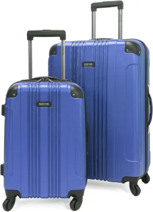 Kenneth Cole REACTION Out of Bounds Lightweight Hardshell 4-Wheel Spinner Luggage, Cobalt Blue, 2-Piece Set (20" & 28")