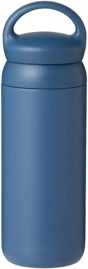 KINTO 21094 Day-off Tumbler, 16.9 fl oz (500 ml), Navy, Double Wall Vacuum Construction, Thermal and Cold Insulation, Water Bottle