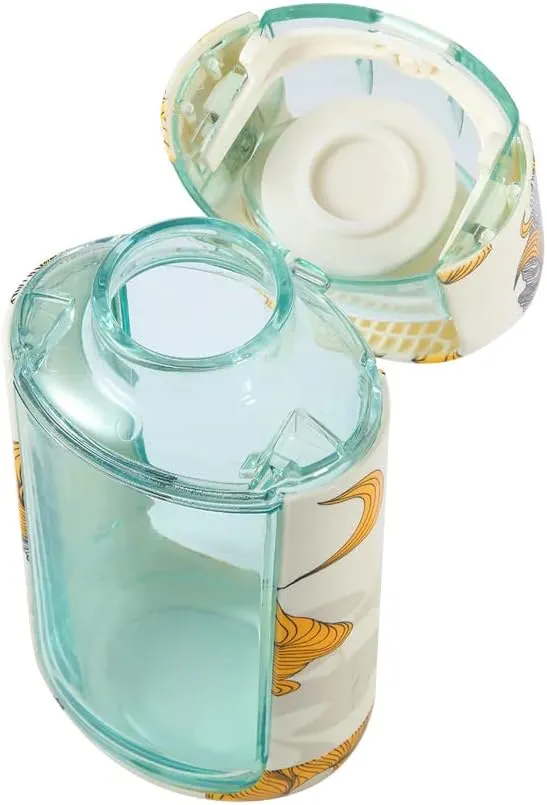 KOR One Planet 13.5oz Tritan Water Bottle with Lid Safety Lock, One Click Open Cap and Ergonomic Carry Handle - Features Unique Water-Dipped Designs Inspired by Nature