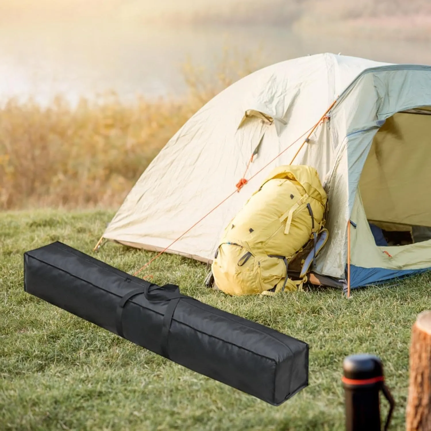 Large Travel Duffle Bag Luggage Bag Camping Sports Equipment Storage Waterproof for Outdoor, 150cmx20cmx20cm