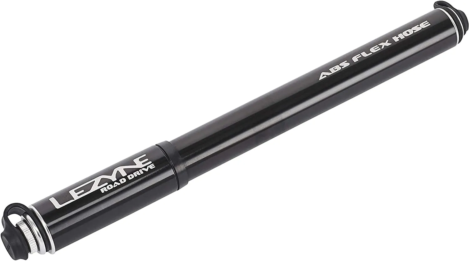 LEZYNE Road Drive Bicycle Tire Hand Pump, High Pressure 160psi, ABS Flex Hose, Presta & Schrader, Compact Bike Pump