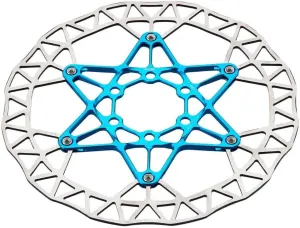 Lightweight Disc Brake Rotor, Blue, 6.3 inches (160 mm), Casudita Disc Rotor, 1 Side