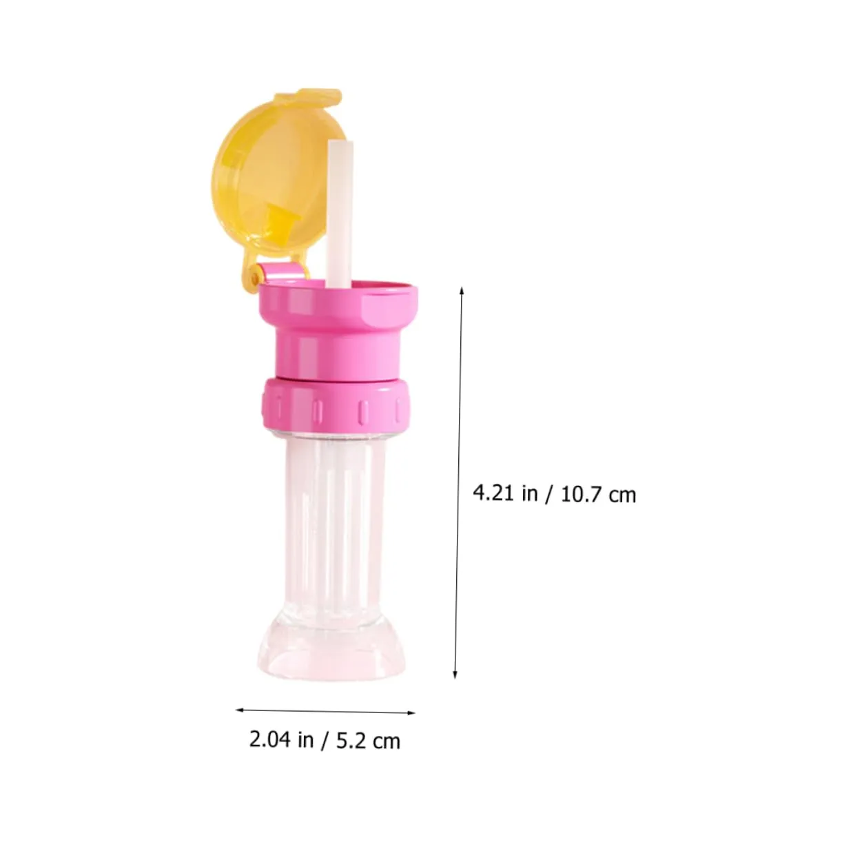 Lurrose 1set Water Bottle Caps with Straws Safe Adapter for Prevents Bright Color Design for Reusable Bottles 4pcs