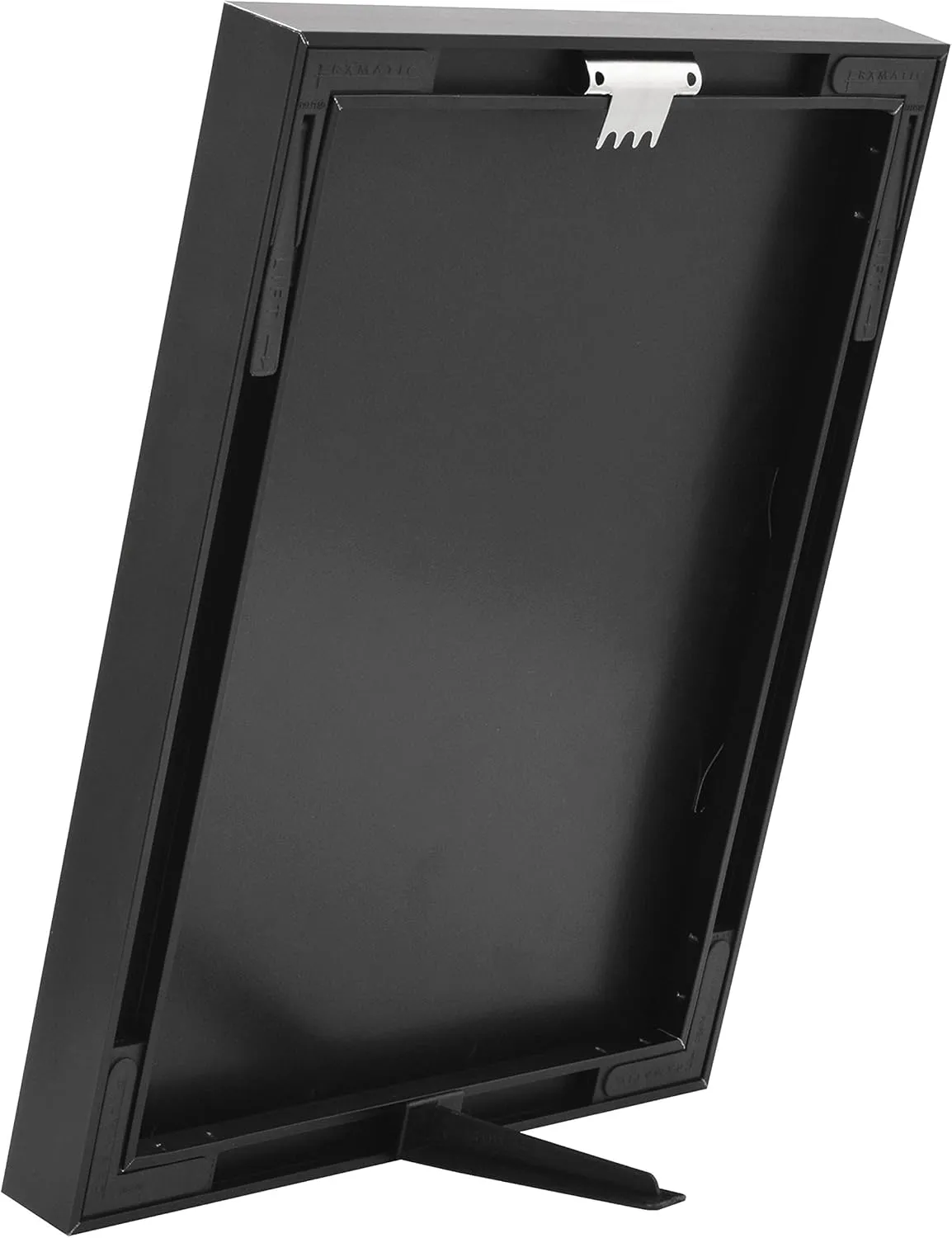 MCS Framatic Fineline Aluminum Frame, Black, 5 x 7 in matted to 5 x 7 in, 4 pk