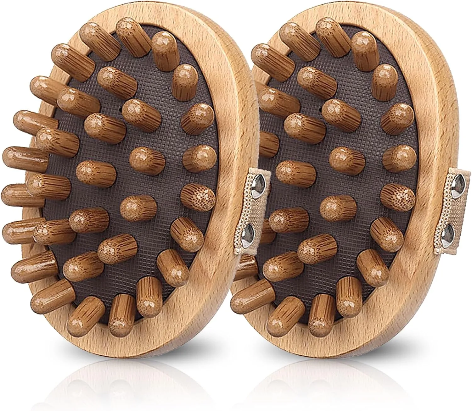 Meridian Pressure Brush, Wood Therapy Massage Tools, Wood Therapy Massage Tools for Belly Fat, Meridian Trigger Point Massager Wooden Massage Brush for Body Shaping, Muscle Pain Relief (2PCS)