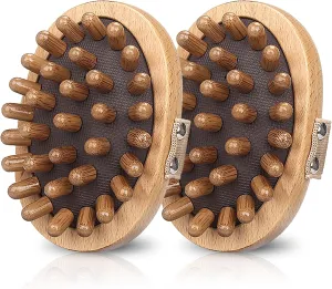 Meridian Pressure Brush, Wood Therapy Massage Tools, Wood Therapy Massage Tools for Belly Fat, Meridian Trigger Point Massager Wooden Massage Brush for Body Shaping, Muscle Pain Relief (2PCS)
