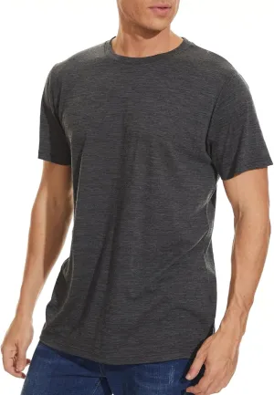 MERINNOVATION Merino Wool T-Shirt Mens Wicking Merino Wool Undershirt Lightweight Base Layer