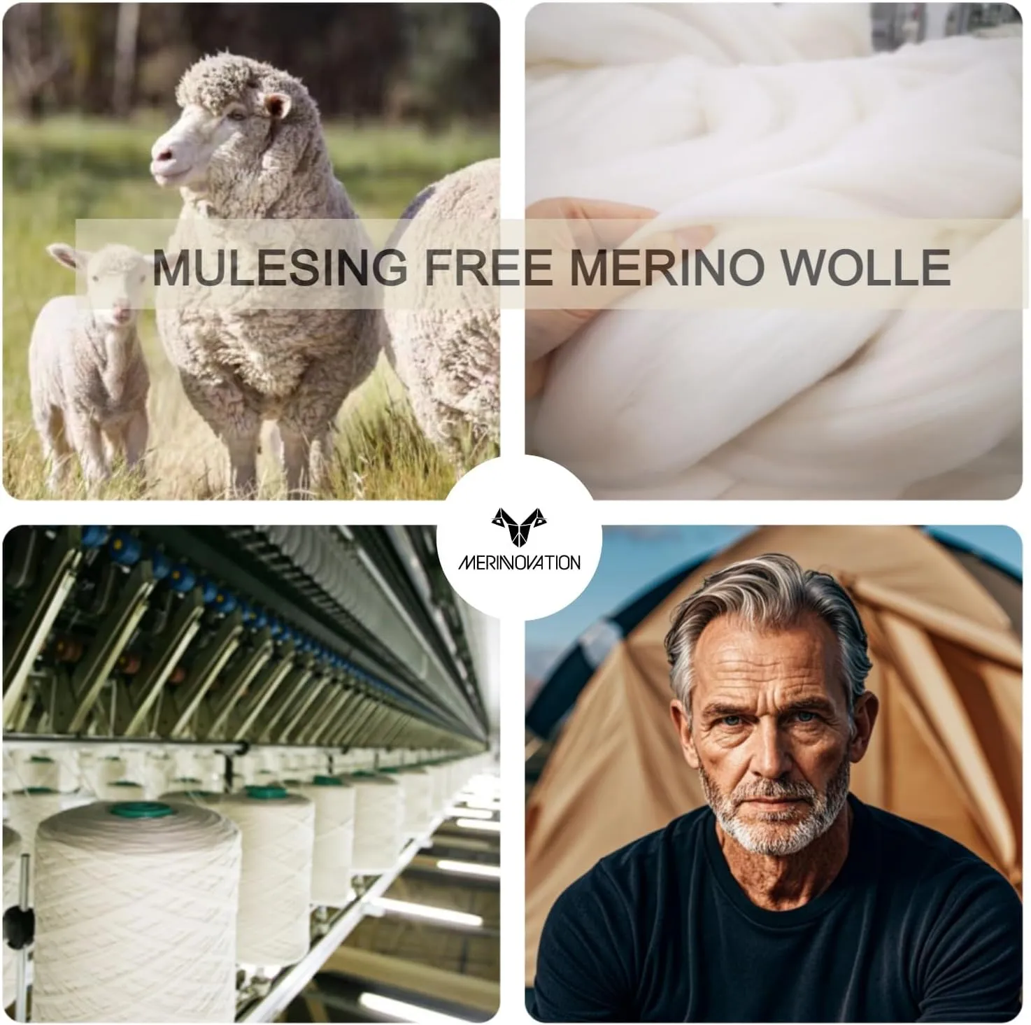 MERINNOVATION Merino Wool T-Shirt Mens Wicking Merino Wool Undershirt Lightweight Base Layer