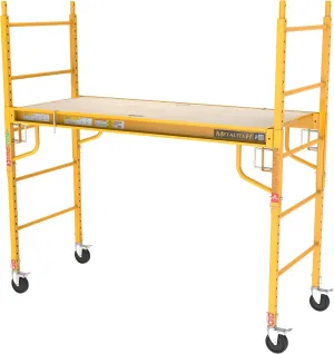 MetalTech Scaffolding Platform, Bakers Scaffold Ladder Roofing Equipment, 6 ft