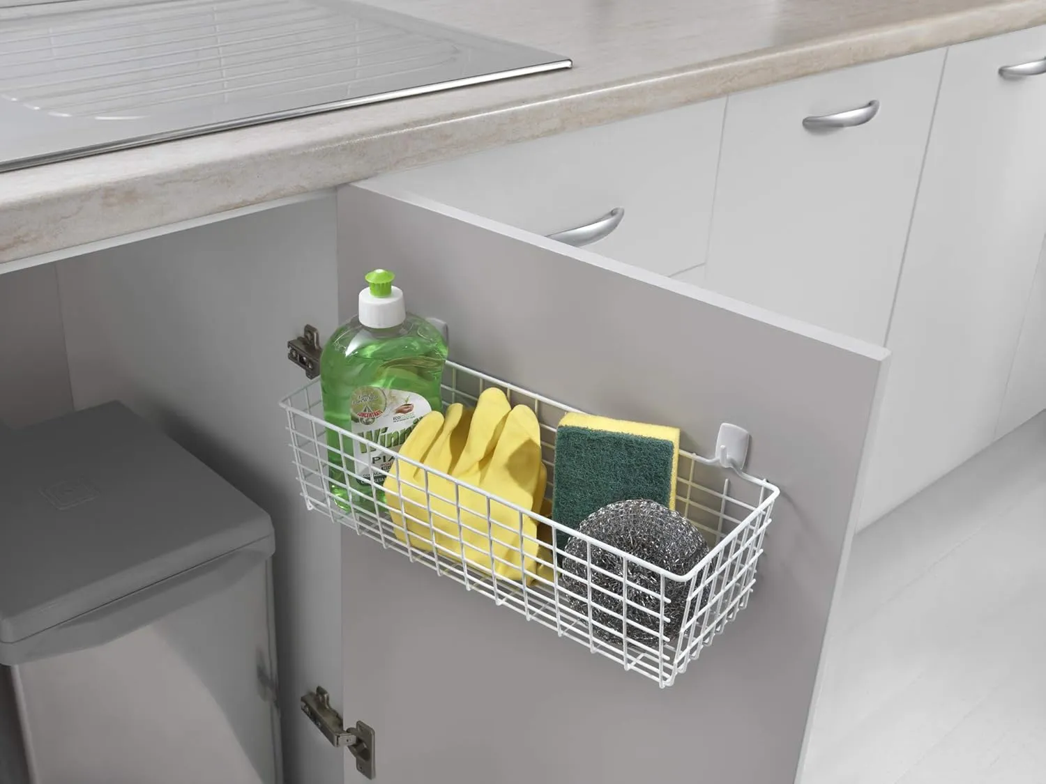 Metaltex All- Purpose Basket Pandino", Metal, Multi-Colour, 12 x 33 x 9 cm