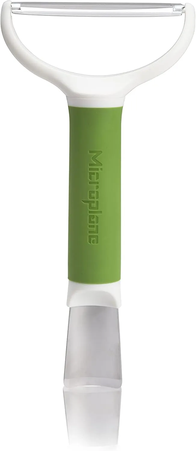 Microplane Multi-Purpose Cabbage Tool, All In One Cabbage Shredder, Corer, and Large Y Vegetable Peeler