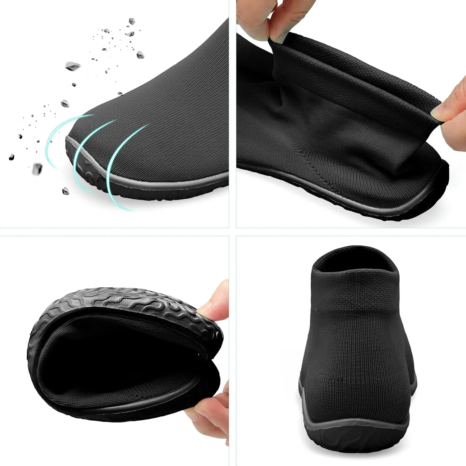Minimalist Barefoot Sock Shoes for Women Men with Multi Purpose & Ultra Portable & Non Slip Sole