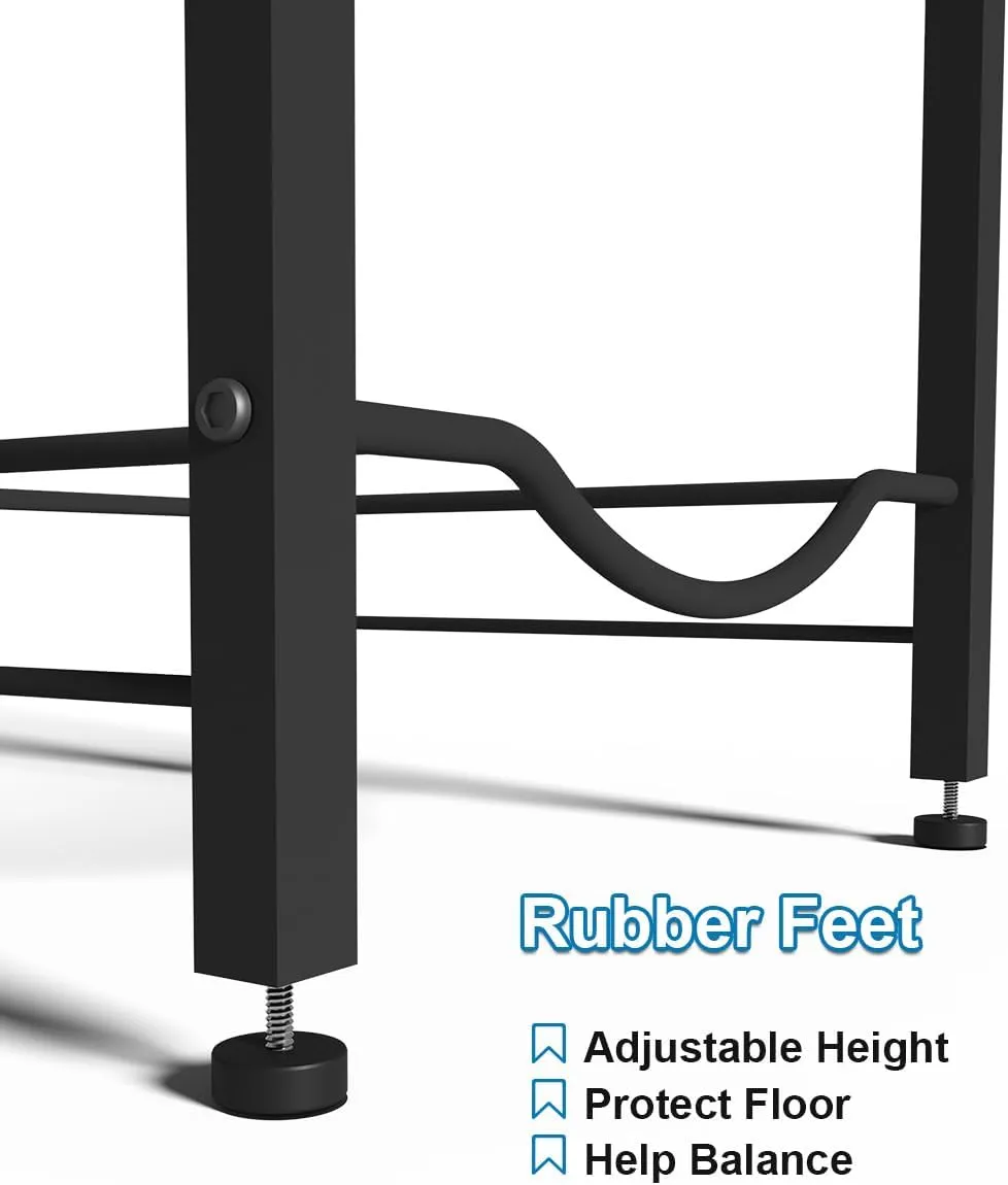 mocomax 5 Gallon Water Jug Rack, 4 Tier Detachable Water Bottle Holder with Storage Shelf, Heavy Duty Water Jug Dispenser Stand Organizer for Kitchen, Office, Home, Black
