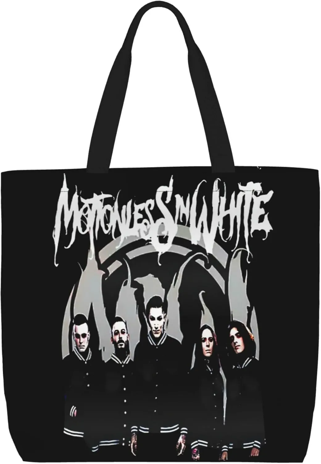 Motionless Rock In White Tote Bag for Women Lightweight Large Tote Bag Shoulder Bag Handbag for Travel Work Gym