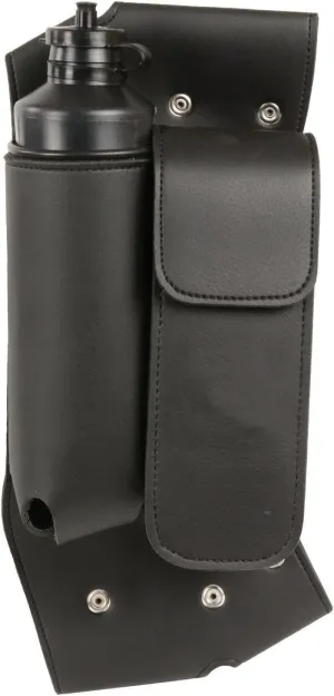 Motorcycle Motorbike PVC Crash BAR Bag W/Water Bottle Right Side Black New