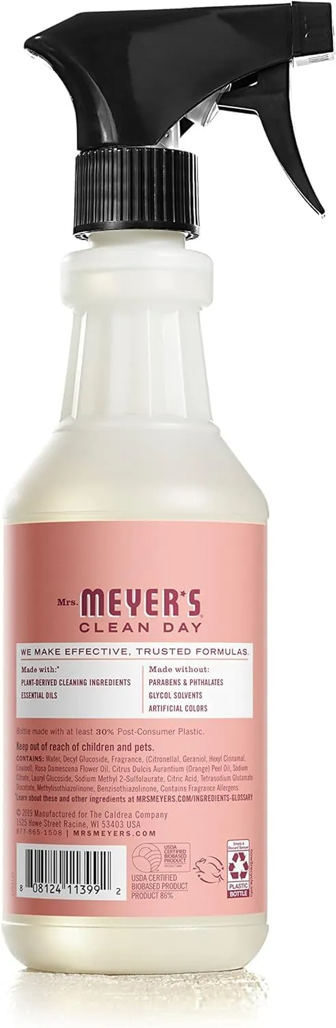 MRS. MEYER'S CLEAN DAY All-Purpose Cleaner Spray, Limited Edition Rose, 16 fl. oz - Pack of 3