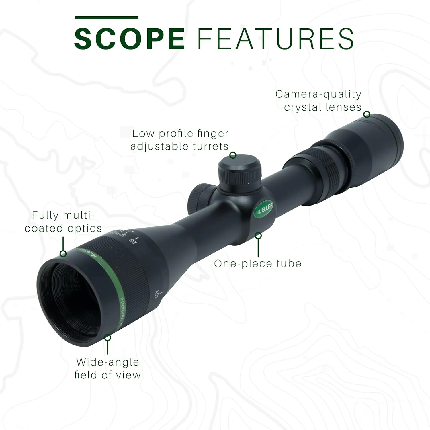 Mueller Optics (APV) All Purpose Hunting Rifle Scope, Short and Long Range Variability