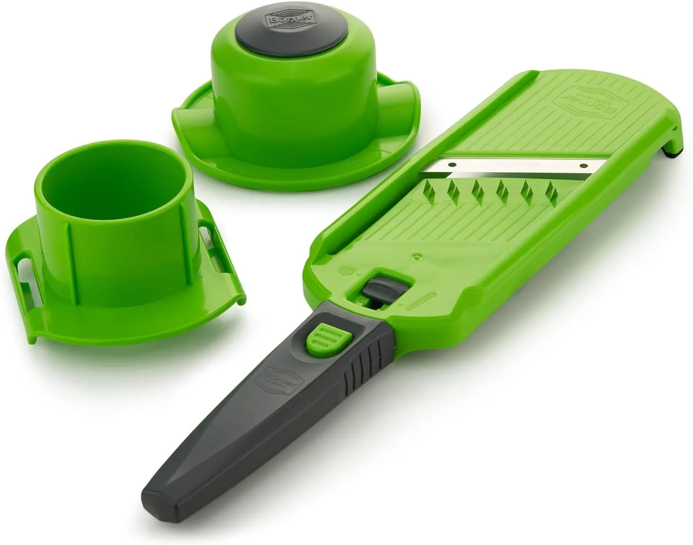 Multi Dicer & Julienne Vegetable Cutter • Vegetable Slicer for Fruits & Vegetables with 2 Cutting Styles • Julienne Slicer for Strips & Dices • Kitchen Slicer Set • Color: Green