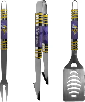 NFL Siskiyou Sports Fan Shop Minnesota Vikings Tailgater BBQ Set 3 piece Team Color