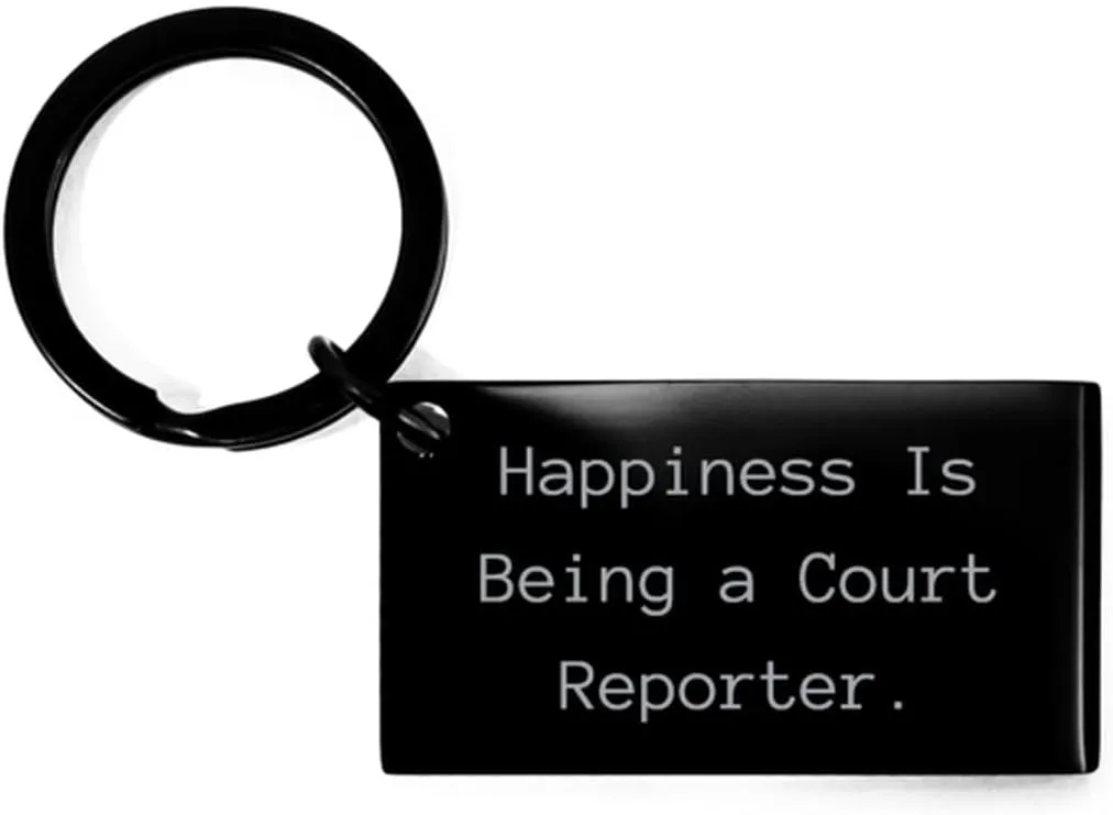 Nice Court reporter Gifts, Happiness Is Being a Court Reporter, Birthday Keychain For Court reporter from Friends, Court reporter coffee mug, Court reporter tshirt, Court reporter mousepad, Court