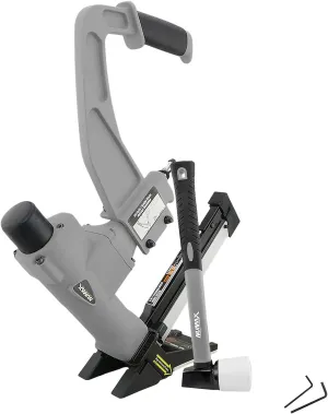 NuMax SFL618 Pneumatic 3-in-1 15.5-Gauge and 16-Gauge 2" Flooring Nailer / Stapler with Flooring Mallet and Interchangeable Base Plates