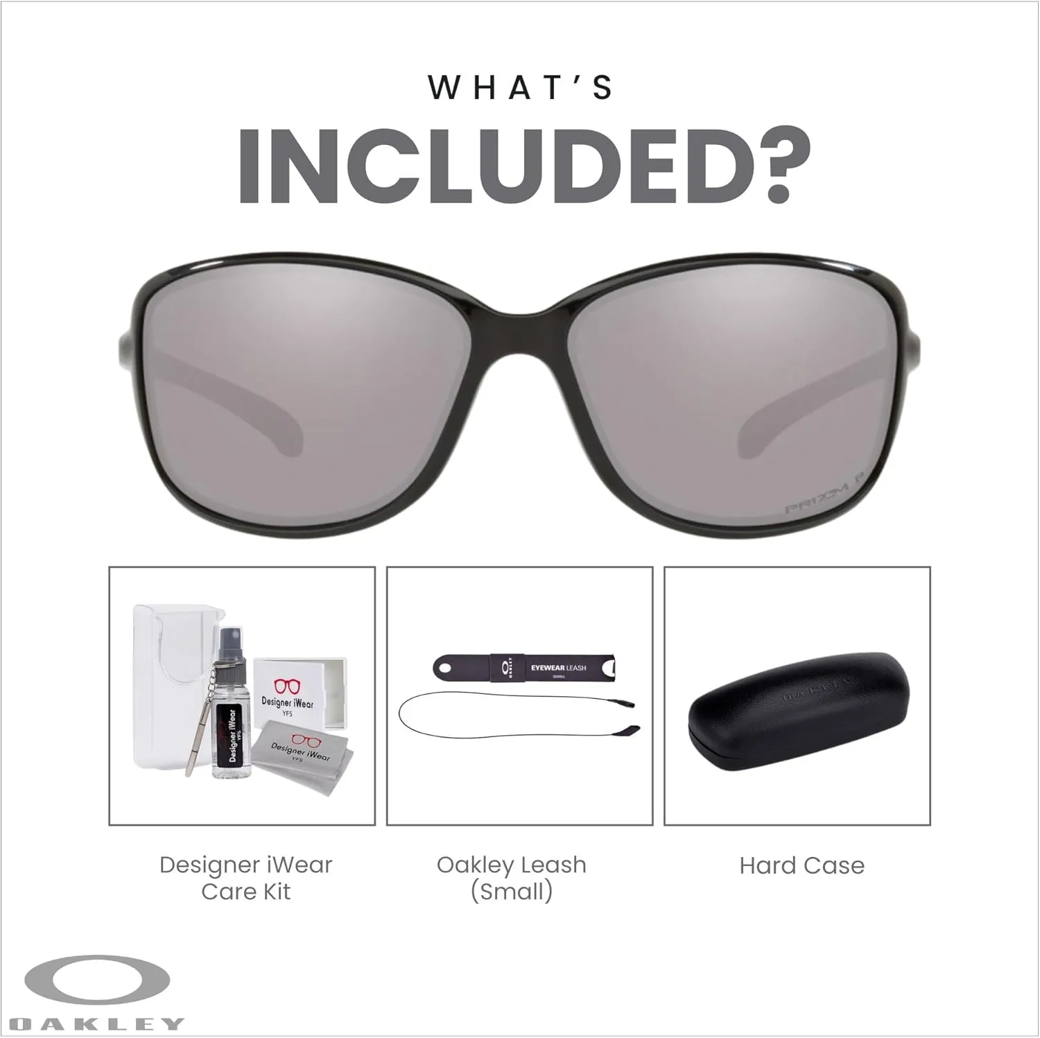 Oakley Cohort OO9301 Rectangle Sunglasses for Women   BUNDLE Accessory Leash   Designer iWear Kit