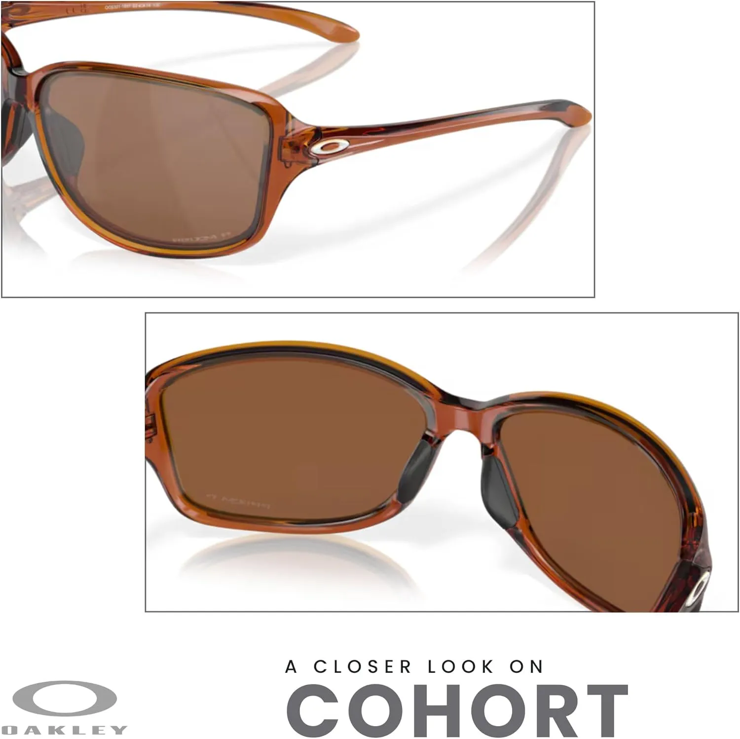 Oakley Cohort OO9301 Rectangle Sunglasses for Women   BUNDLE Accessory Leash   Designer iWear Kit