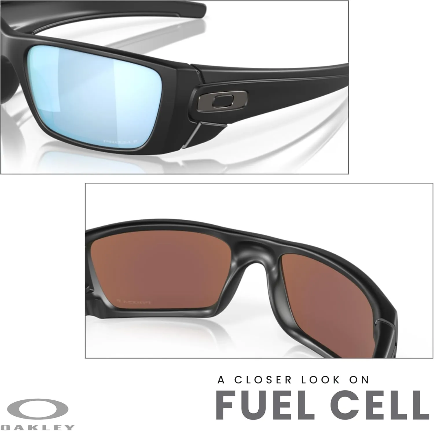 Oakley Fuel Cell OO9096 Rectangular Sunglasses For Men   BUNDLE Leash   BUNDLE with Designer iWear Eyewear Kit