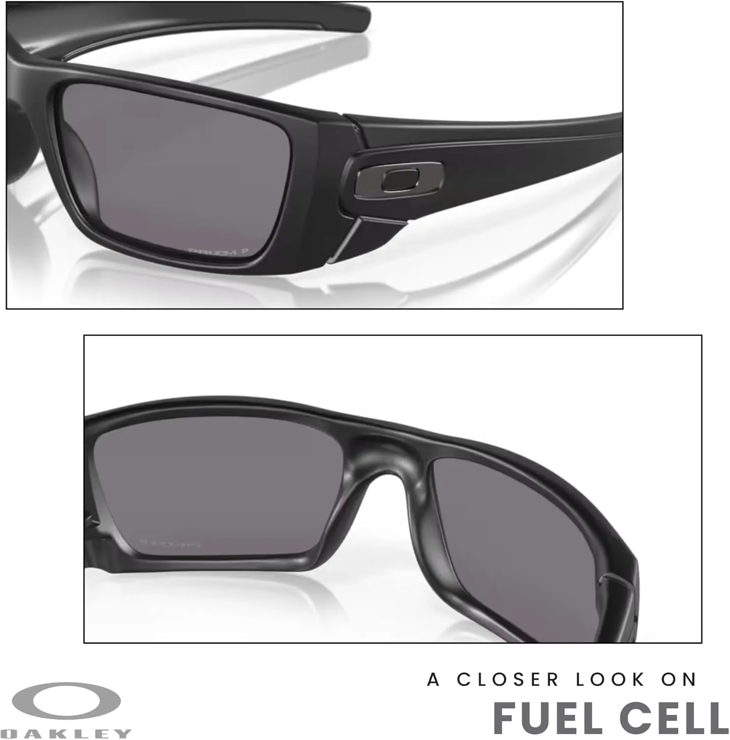 Oakley Fuel Cell OO9096 Rectangular Sunglasses For Men   BUNDLE Leash   BUNDLE with Designer iWear Eyewear Kit